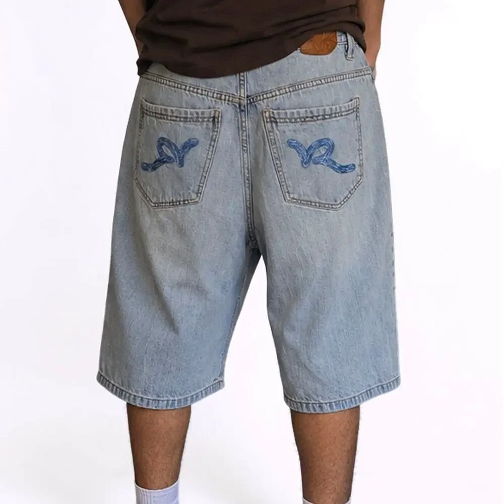 Rocawear Y2K Light Wash Denim Jean Shorts Men’s 34 Hip Hop Baggy